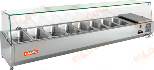 Настольная холодильная витрина для ингредиентов  HICOLD  VRX 1800 1/3