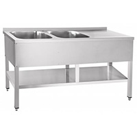 Стол для мойки овощей ABAT СМО-6-7 РН (вся нерж.)